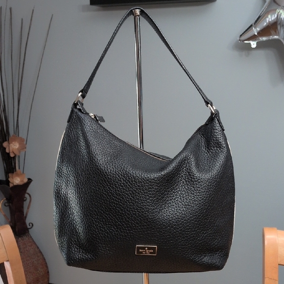 Kate Spade Prospect Place Kaia Black Pebbled Leather Shoulder Bag - Picture 1 of 10